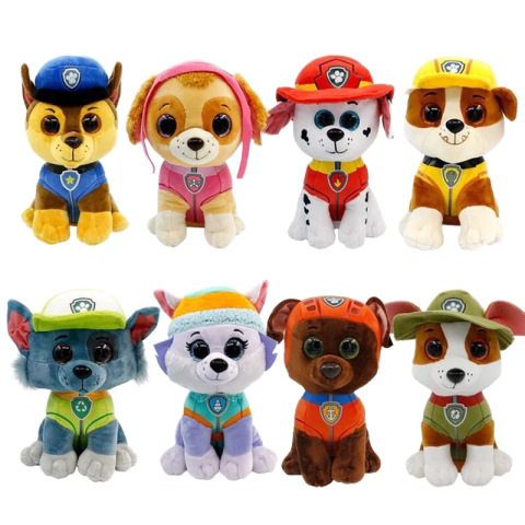 Pluszowe Maskotki Psi PAW Patrol – 25 cm, 8 Stylów, Hurtowo
