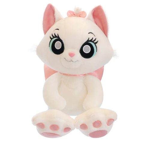 Pluszowy Kot z Kokardką – 100 cm, Duża Maskotka w Stylu Kawaii