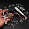 Miniatura Metalowy Brelok z Modelem Broni