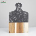 Miniatura Deska do krojenia z marmuru i drewna akacjowego